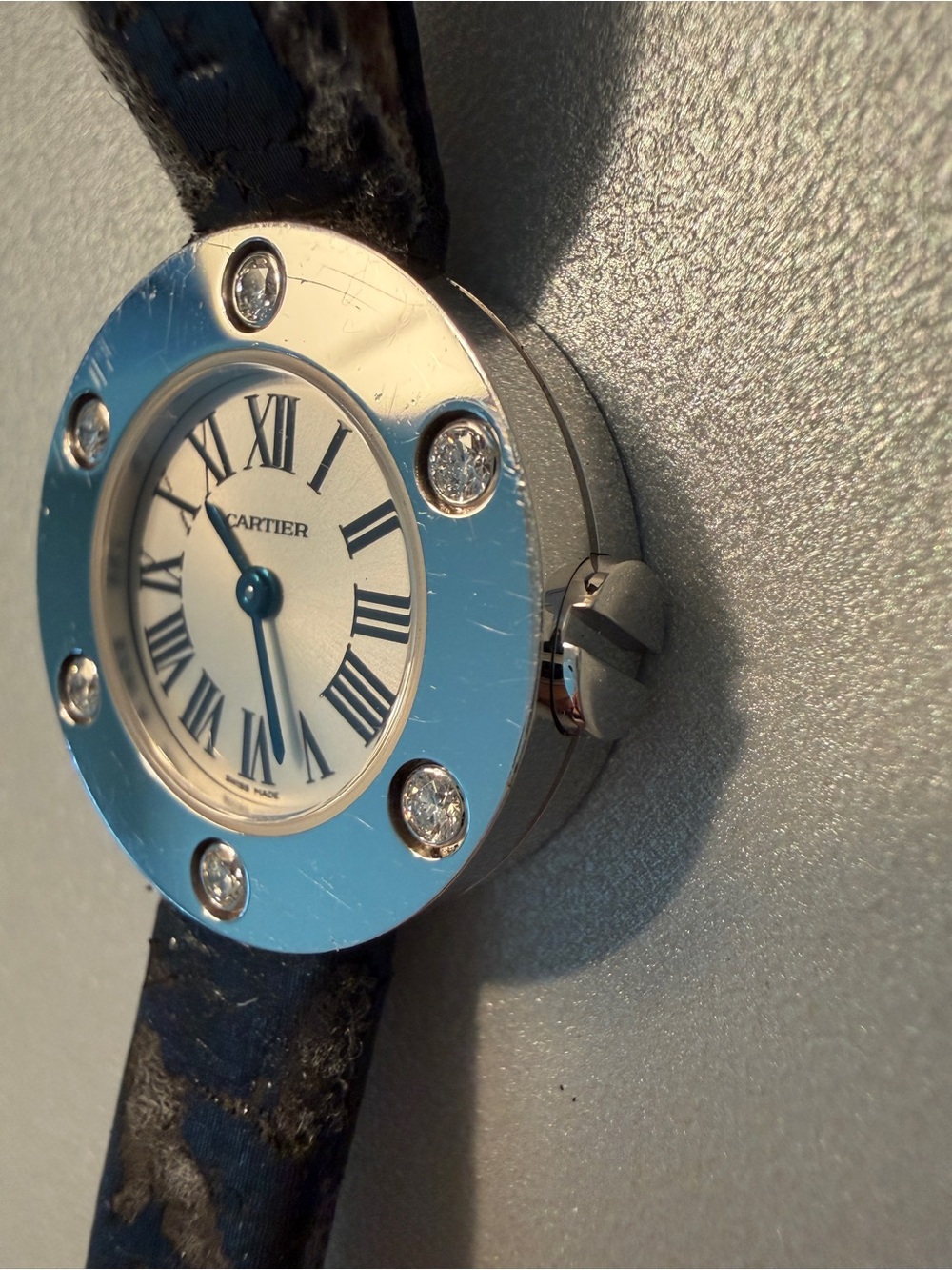 Cartier Love 18K White Gold 6 Diamond Quartz Watch Ref. 2974 23mm - Picture 4 of 13